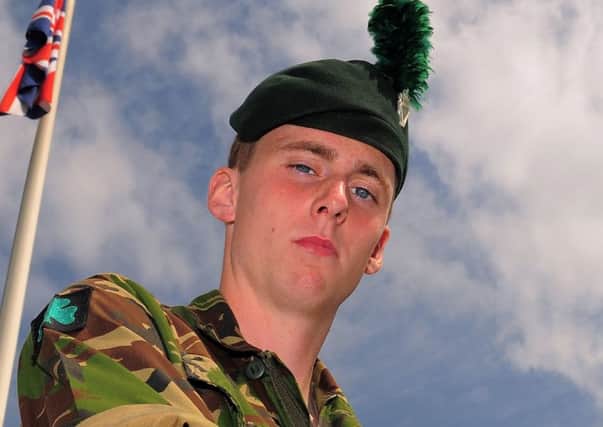 Ranger Michael Maguire, of the 1st Battalion, Royal Irish Regiment who died during an exercise in Pembrokeshire in 2012.  Photo: Andrew Matthews/PA Wire