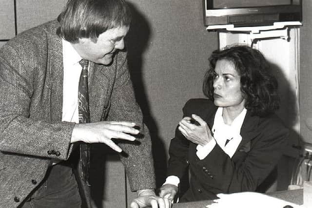 David Dunseith speaks to Bianca Jagger for Talkback in the 1990s