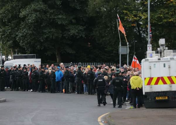 Large crowds gathered to watch the parade