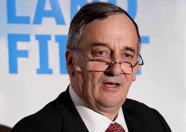 NFU deputy president Meurig Raymond speaking during the UFU annual dinner at Templepatrick. Picture: Cliff Donaldson